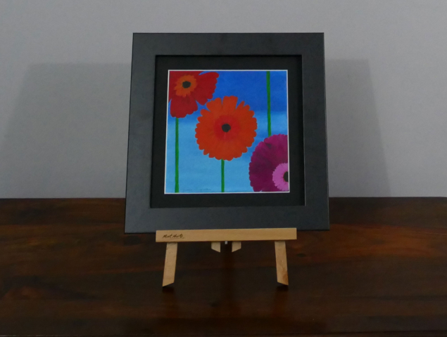 Gerberas acrylic painting, available to purchase
