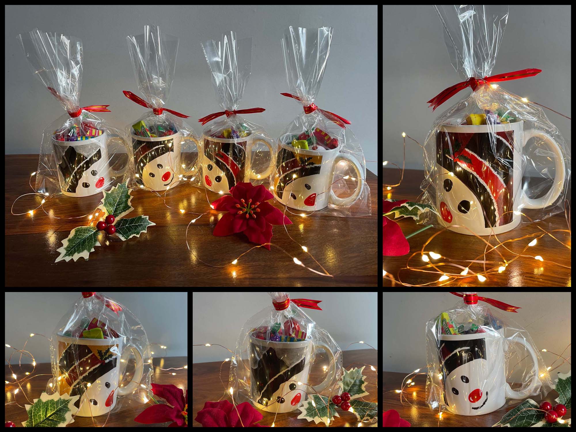 Retro Sweets in Snowman mug