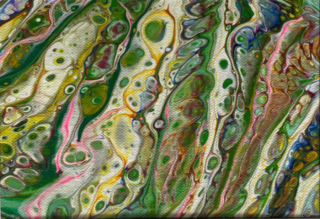 Spring Time fluid art painting
